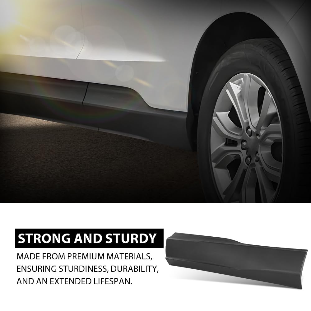 G-PLUS Rear Left Lower Door Molding and Beltlines, Compatible with Ford Edge SPOR/ST/ST-Line/Titanium 2015-2023, Driver Side, FT4Z5825557AB, FO1504112