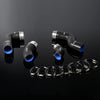 G-PLUS Silicone Intercooler Boost Hose Kit Clamps Compatible With 1996-2005 VW Golf IV MK4 BORA 1.8T Compatible With VW GOLF GTI MK5 MKV FSI 2.0T Turbo Black
