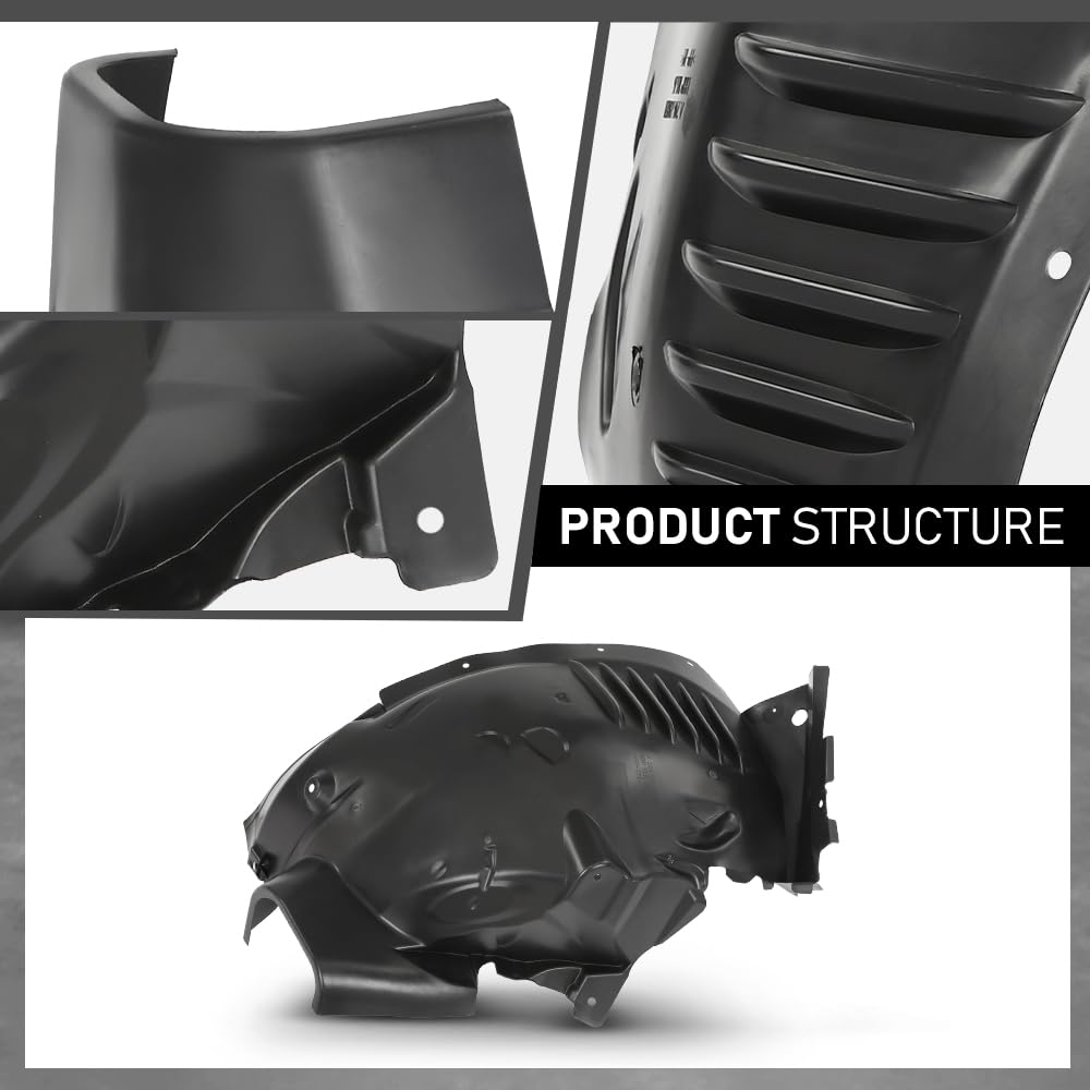 G-PLUS Front Left Driver Side Fender Liner Compatible with Benz C300 C350 2008-2011 MB1248145, 2046905730