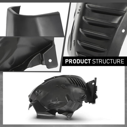 G-PLUS Front Left Driver Side Fender Liner Compatible with Benz C300 C350 2008-2011 MB1248145, 2046905730