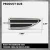 G-PLUS Right Fender Vent Insert Chrome Molding Trim, Compatible with Ford Escape 2013-2015, Passenger Side, FO1267100, CJ5Z16228AB