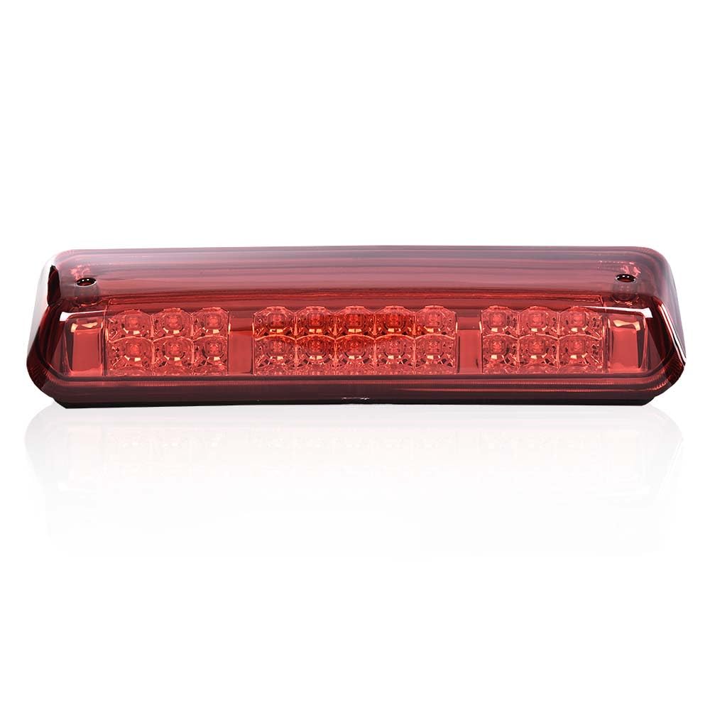 G-PLUS Rear Third Brake Light Led Tail Light Compatible With Ford F150 Explorer 2004-2008 3RD Cargo Led,Red Lens Chrome Housing