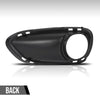 G-PLUS Fog Light Trim Driving Lamp Front Passenger Right Side Hand Compatible with Porsche Cayenne Turbo 2011 2012 2013 2014, Fit Porsche Cayenne Turbo S 2013-2014 95850509400, PO1039105 Black