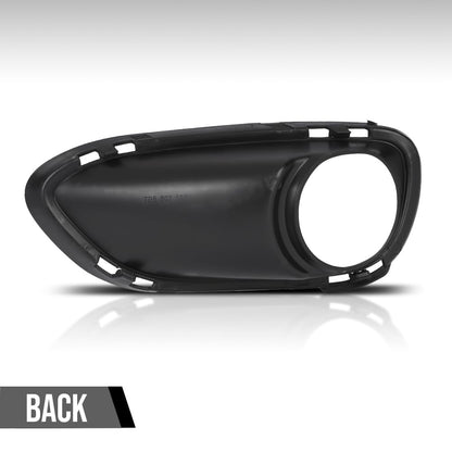G-PLUS Fog Light Trim Driving Lamp Front Passenger Right Side Hand Compatible with Porsche Cayenne Turbo 2011 2012 2013 2014, Fit Porsche Cayenne Turbo S 2013-2014 95850509400, PO1039105 Black