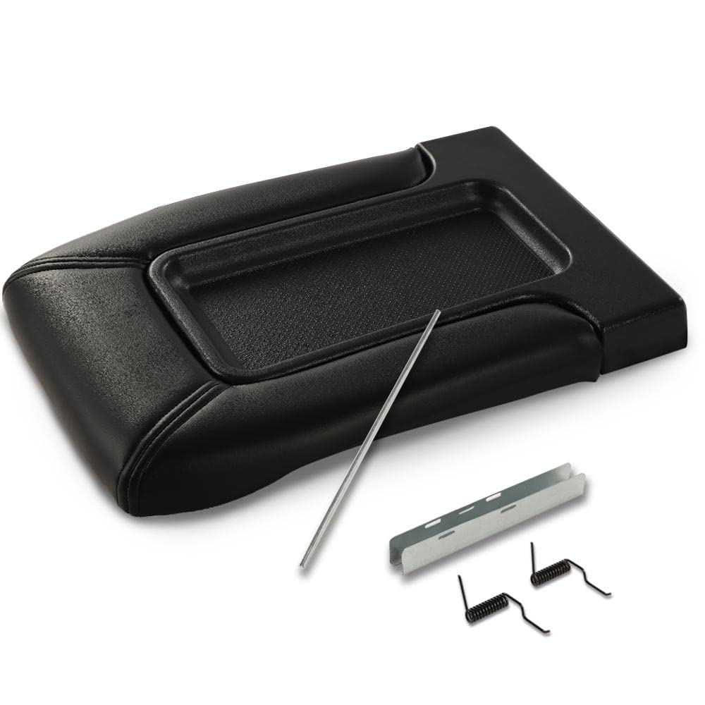G-PLUS Center Console Lid Repair Kit Arm Rest Latch Compatible with 1999-2007 GMC Sierra/Yukon/Chevy Silverado/Suburban/Tahoe, #19127364 19127365 19127366 Standard Style A Black