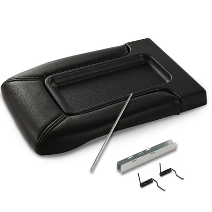 G-PLUS Center Console Lid Repair Kit Arm Rest Latch Compatible with 1999-2007 GMC Sierra/Yukon/Chevy Silverado/Suburban/Tahoe, #19127364 19127365 19127366 Standard Style A Black