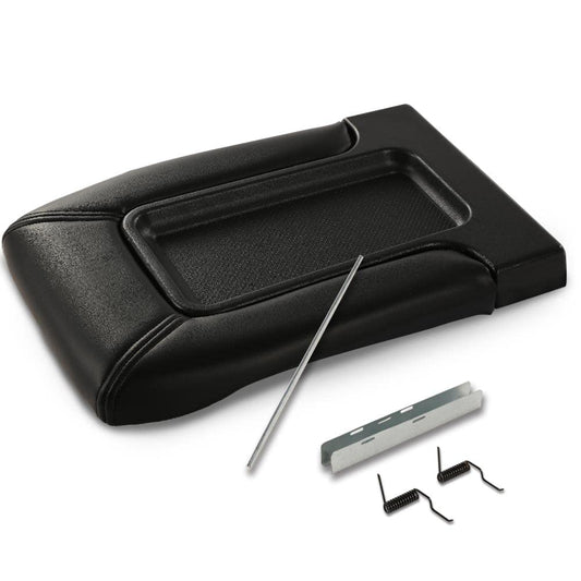 G-PLUS Center Console Lid Repair Kit Arm Rest Latch Compatible with 1999-2007 GMC Sierra/Yukon/Chevy Silverado/Suburban/Tahoe, #19127364 19127365 19127366 Standard Style A Black