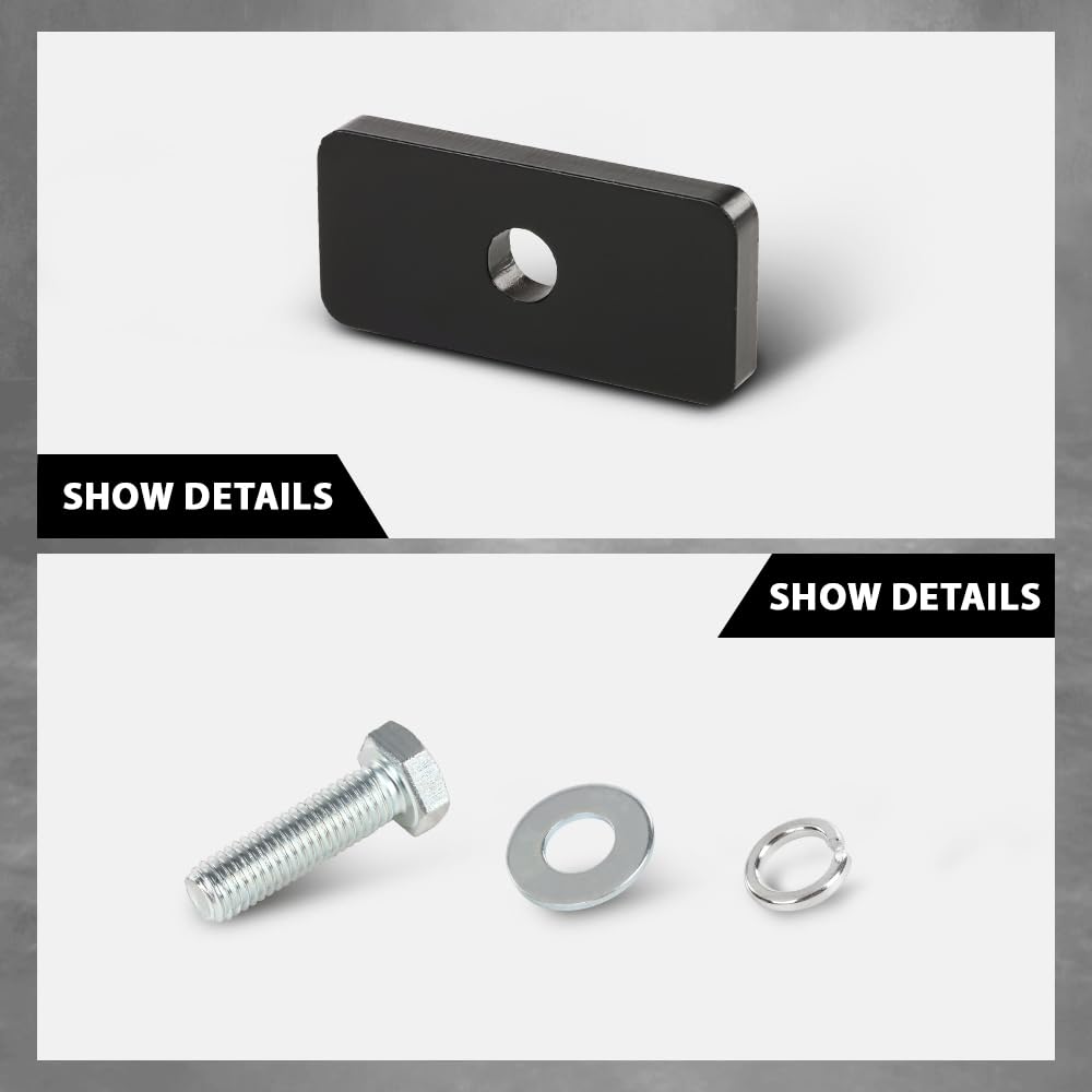 G-PLUS Rear Driveshaft Carrier Bearing Spacer Drop Kit Compatible with Toyota Tacoma 2005-2020