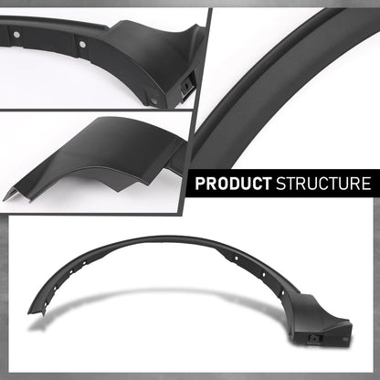 G-PLUS Front Left Fender Flare Compatible with Ford Escape 2020 2021 2022 2023 2024, Left Driver Side Wheel Opening Molding, LJ6Z16039AB, LJ6Z16039AA, FO1290138, Factory Style
