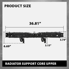 G-PLUS Radiator Support Core Upper for Toyota RAV4 2019-2024 Additional Angle