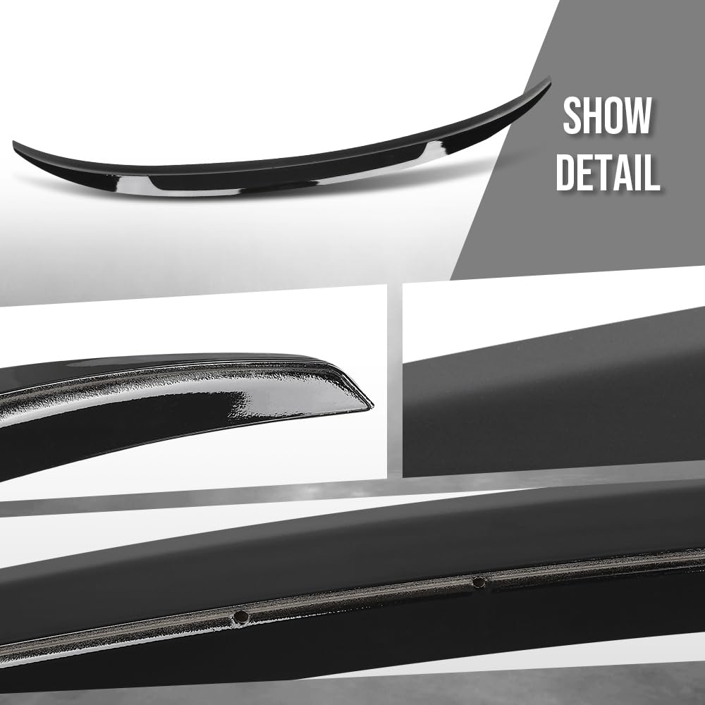 G-PLUS Rear Trunk Spoiler Wing Compatible with BMW 4 Series F32 Coupe 2014 2015 2016 2017 2018 2019 2020 Gloss Black