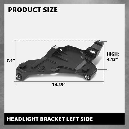 G-PLUS Front Left Headlight Bracket Compatible with Audi Q5 2.0T 2013-2016/3.0L V6 Diesel Turbocharged 2014-2016/3.0L V6 Supercharged 2013-2017, Fit SQ5 3.0L 2014-2017, Headlamp Support Driver Side