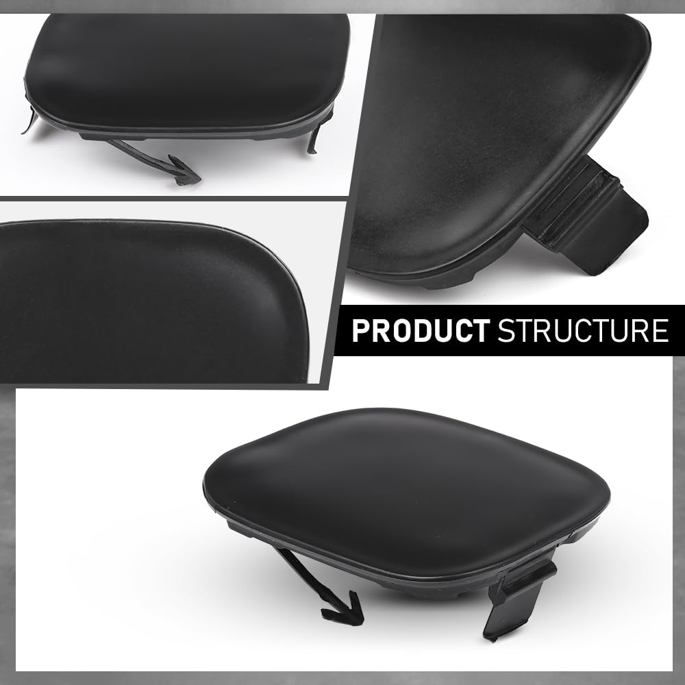 G-PLUS Front Bumper Tow Hook Cover Cap 2pcs Compatible with Toyota Highlander 2014-2016 2 Pcs 521270E926