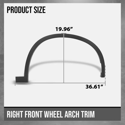 G-PLUS Front RH Wheel Fender Flare Molding Trim Compatible with BMW X1 sDrive28i 2017-2022 Fit BMW X1 xDrive28i 2016-2022 51777332338, BM1291114 Black
