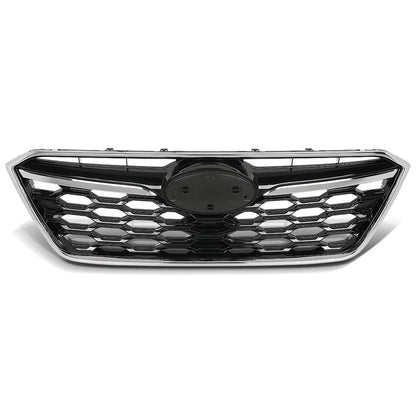 G-PLUS Front Upper Grille Black W/Chrome Trim Compatible with Subaru Outback 2020-2022 J1010AN010