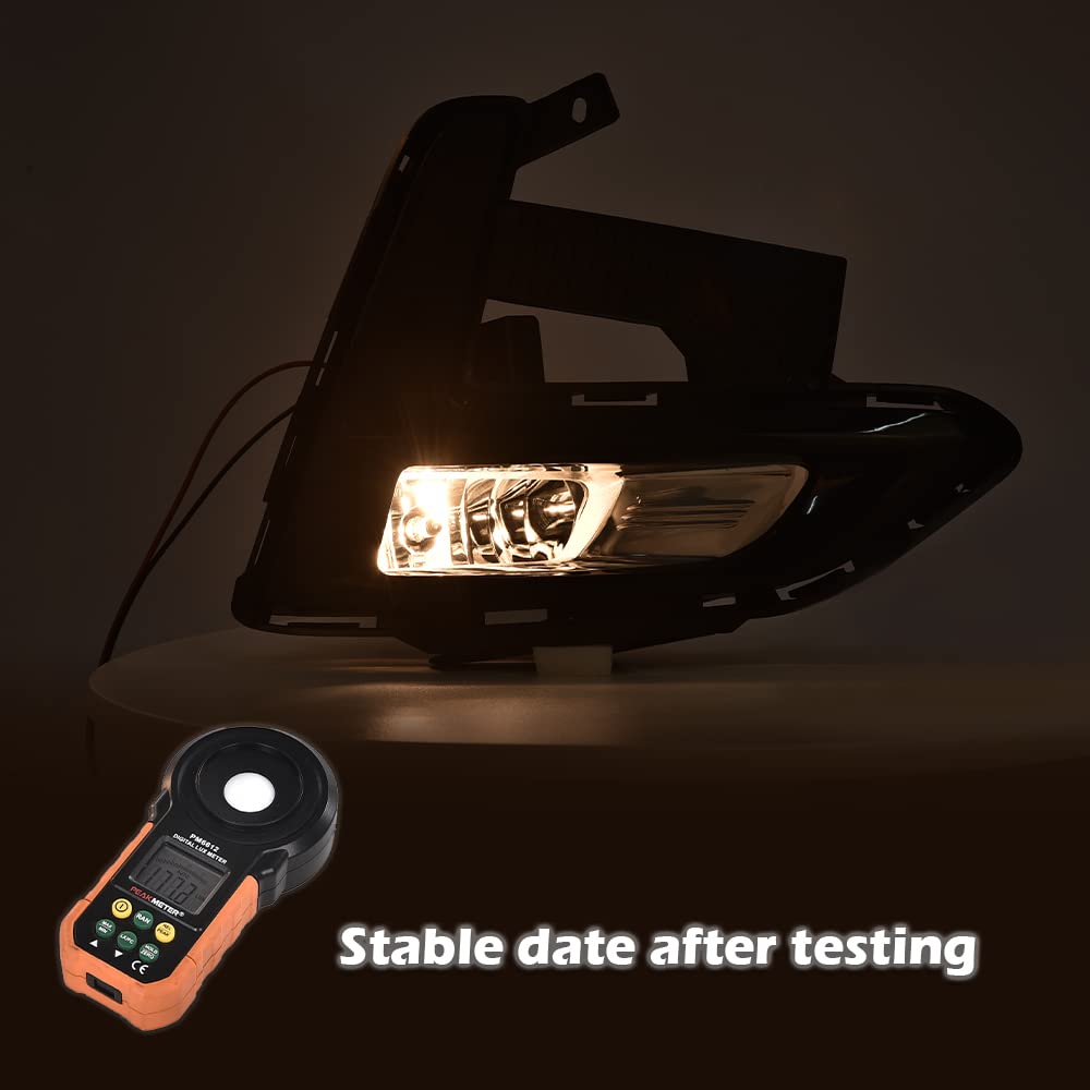 G-PLUS Front Bumper Fog Lamp Clear lens Compatible with 2020 2021 Nissan Sentra 261558995C, 261508995C, 622576LB0B, 622576LB0A, 622566LB0B
