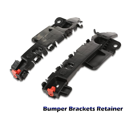G-PLUS Black Front LH and RH Bumper Retainer Brackets Fit Cruze Sedan 2011 2012 2013 2014 2015 Front Bumper Support Mount Support Bracket 2pcs 95328893 95328894 GM1043118 GM1042118