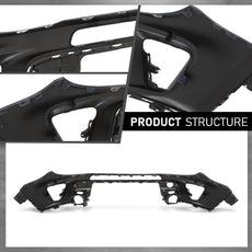 G-PLUS Front Upper Bumper Cover for Jeep Renegade 2019-2022 Black Product Image