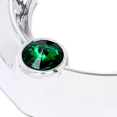 G-PLUS Gauge Cover for Freightliner Century Green Jewel Visor Close-up View