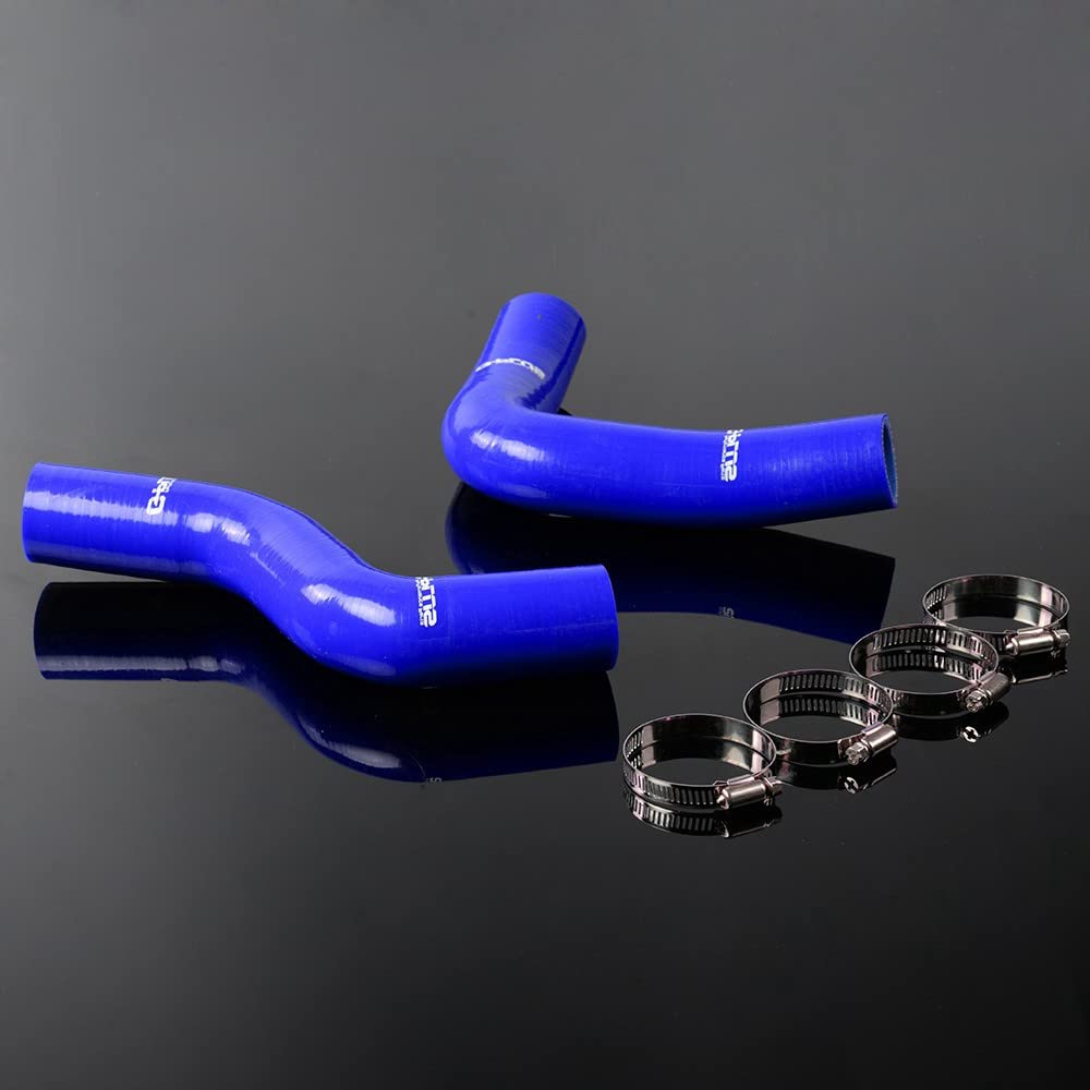 G-PLUS Silicone Radiator Hose Kit Clamps Compatible With Subaru Impreza GC8 GF8 STI EJ20 EJ25 WRX Turbo1996-2000,Blue 2PCS