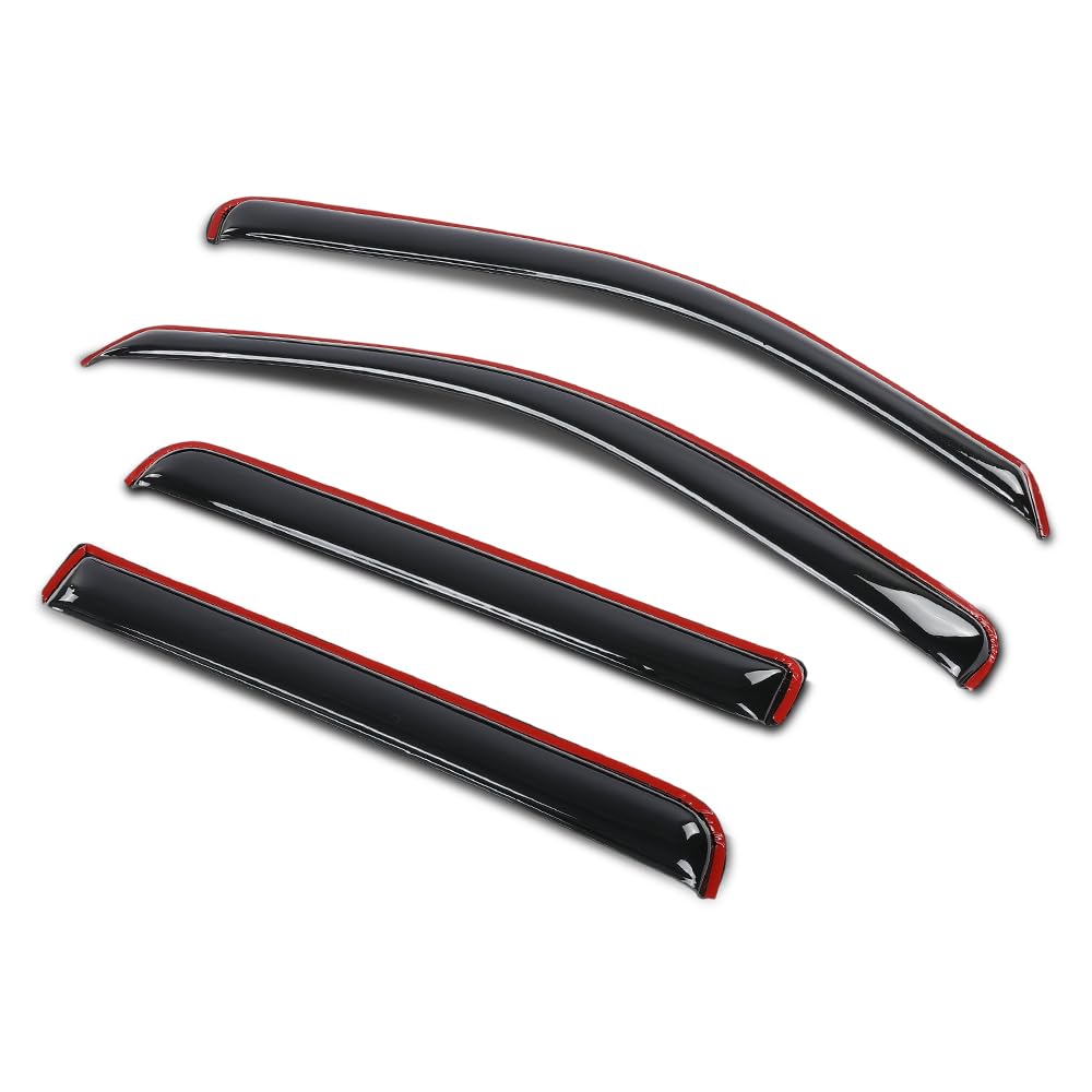 G-PLUS in-Channel Auto Vent Window Visors 4pcs Compatible with Nissan Frontier Crew Cab 2022-2025 in-Channel Rain Guards Smoky
