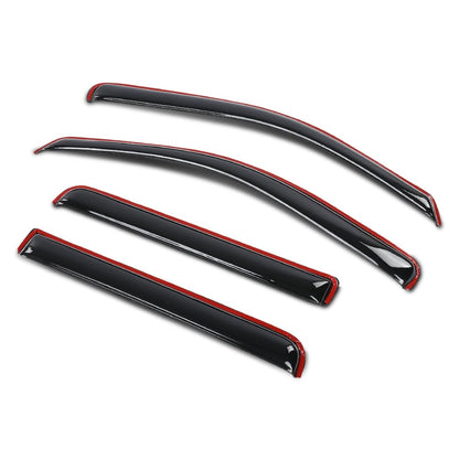 G-PLUS in-Channel Auto Vent Window Visors 4pcs Compatible with Nissan Frontier Crew Cab 2022-2025 in-Channel Rain Guards Smoky