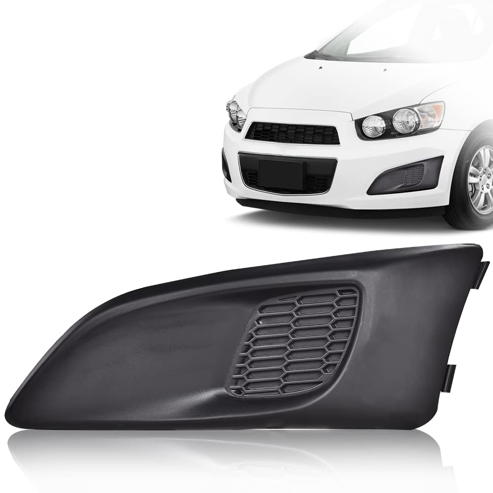 G-PLUS Fog Light Covers Driver Passenger Side Compatible with Chevy 2012-2016 Sonic LS/LT/LTZ 96694774 GM1039134 96694768 GM1038134 Left Right Fog Lamp Cover Insert Molding Trim Replacement