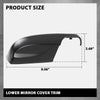 G-PLUS Pair Mirror Lower Cover Compatible with Subaru Crosstrek Legacy Outback 2013-2014, Fit Subaru Impreza 2012-2014, Fit Forester 2014-2018 91054AJ220, LH & RH
