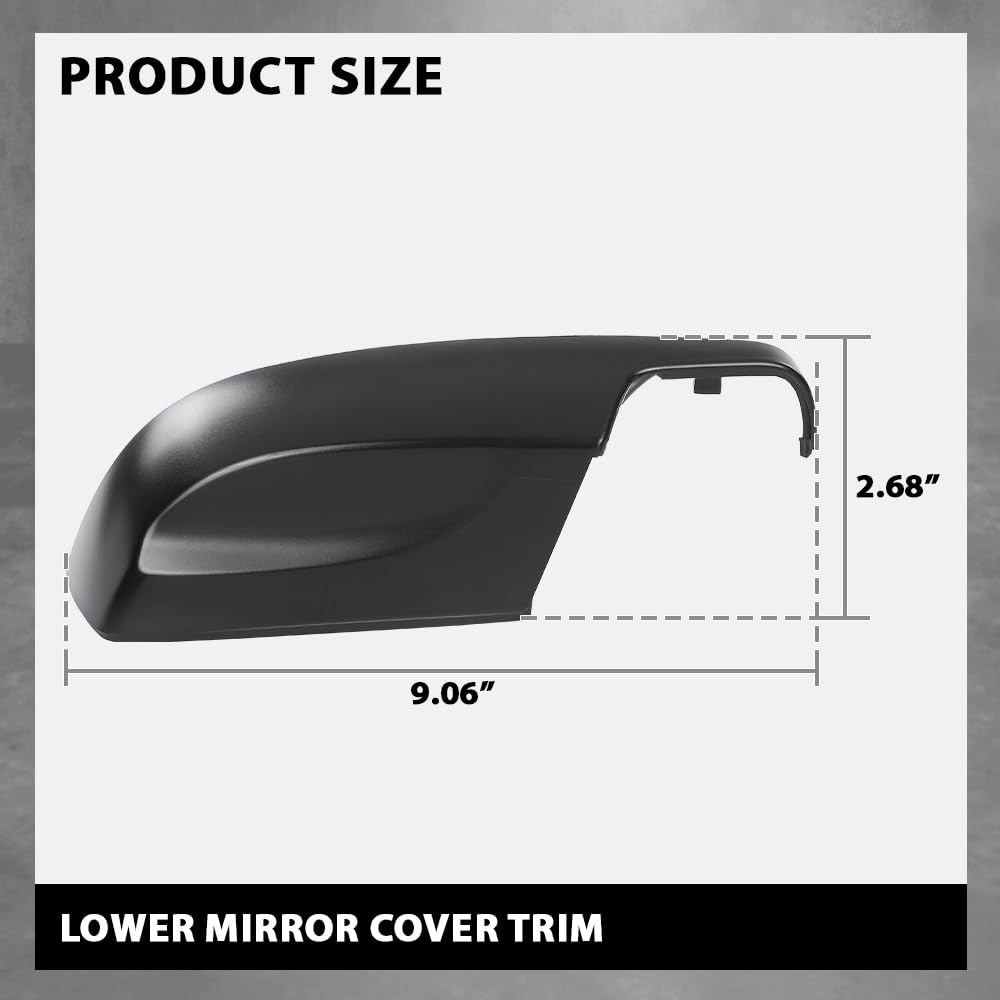 G-PLUS Pair Mirror Lower Cover Compatible with Subaru Crosstrek Legacy Outback 2013-2014, Fit Subaru Impreza 2012-2014, Fit Forester 2014-2018 91054AJ220, LH & RH