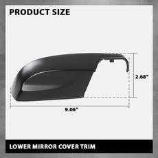 G-PLUS Mirror Lower Cover Right Side for Subaru Crosstrek Legacy Outback Impreza Additional Angle