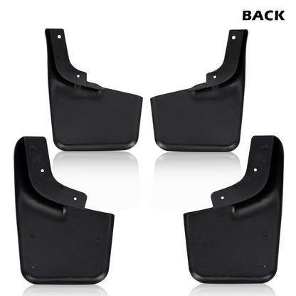 G-PLUS Front Rear Molded Mud Flaps Splash Guards Compatible with Ford F150 2004-2014 Wheel Fender Mudguards W/Factory Wheel Lip Moldings 6L3Z-16A550-BA