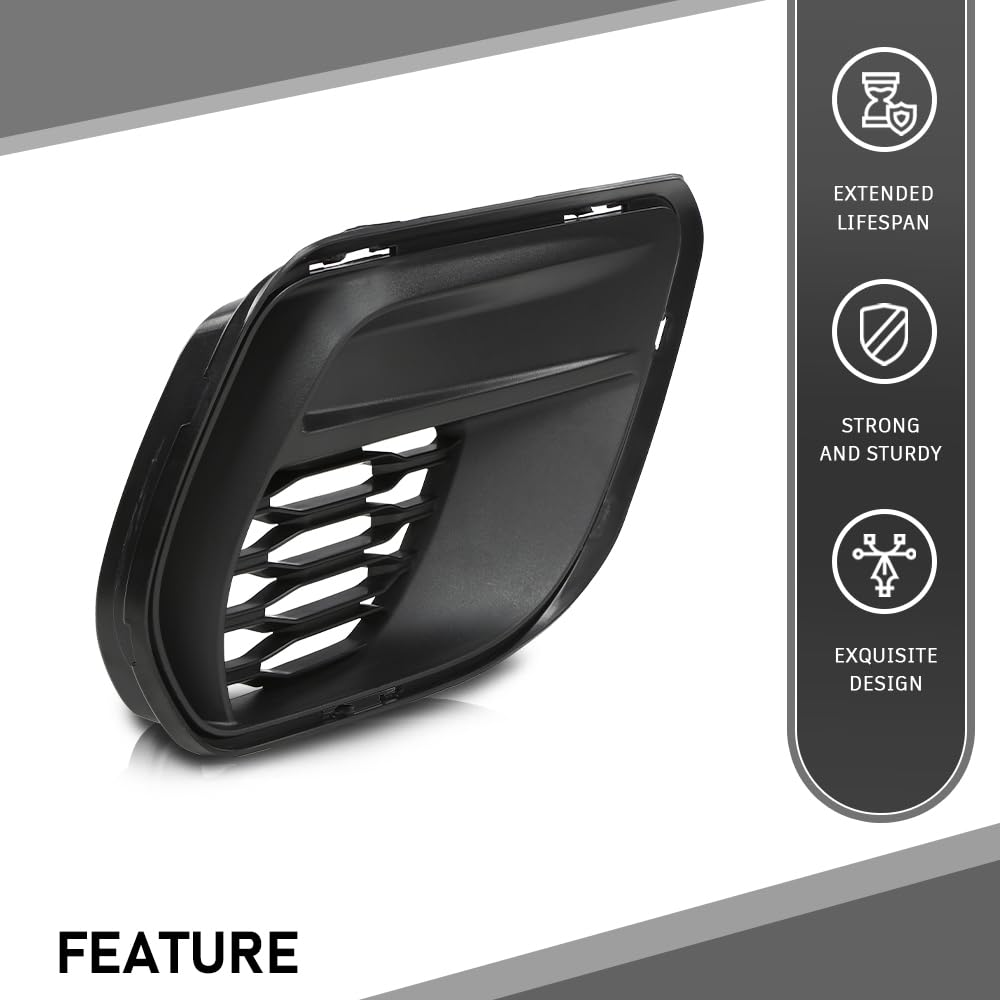 G-PLUS Front Passenger Right Side Fog Light Cover Compatible with Dodge Charger 2020-2023
