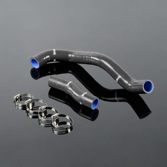 G-PLUS Silicone Radiator Coolant Hose Kit Clamps Compatible With Toyota LEXUS IS300 ALTEZZA JCE10 2JZGE 1998 1999 2000 2001 2002 2003 2004 2005 2pcs,Black