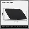 G-PLUS Pair Front Bumper Headlight Washer Cover Cap, Compatible with Audi A6 C6 2005-2008, Left Driver & Right Passenger Side 2PCS, 4F0955275, 4F0955276