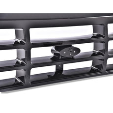 G-PLUS Front Grille for Ford Bronco F150 F250 F350 1992-1997 Gloss Black Additional Angle