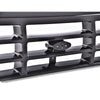 G-PLUS Front Grille Grill Compatible with 1992-1996 Bronco/1992-1997 Ford F150 F250 F350 Platinum Chrome w/Emblem Truck Replacement, Gloss Black FO1200173 FO2512130 FO2513131