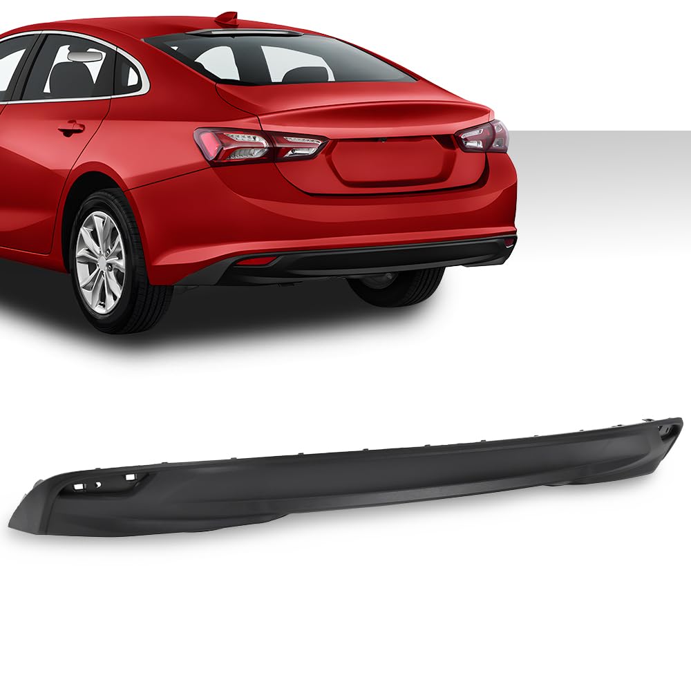 G-PLUS Air Dam Deflector Lower Valance Apron Rear Textured Compatible with Chevy Malibu Hybrid 2016-2019/Fit Chevy Malibu LS 2016-2023 84078809, GM1115129C