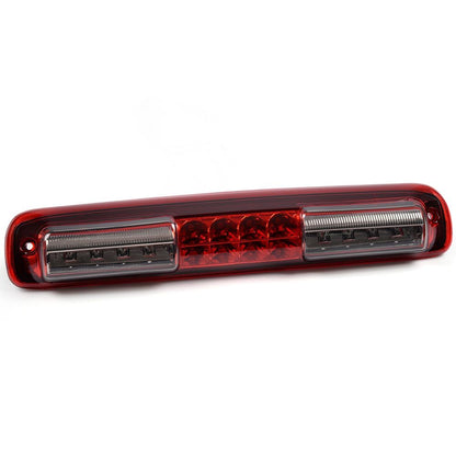 G-PLUS LED Third Brake Light Compatible With Chevy Silverado GMC Sierra 1500 2500HD 3500 1999-2006,3RD Cargo LED Tail Lamps Chrome Housing Red & Smoky Lens