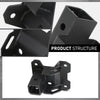 G-PLUS Trailer Hitch with Bumper Receiver Compatible with Club Car Precedent Golf Cart 2004+ （Will not fit Carts with Rear Seats or DS Models）