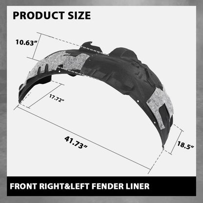 G-PLUS Front Left & Right Fender Liner Compatible with Audi A7 Quattro S7 RS7 2012-2018 4G8821171D 4G8821172D