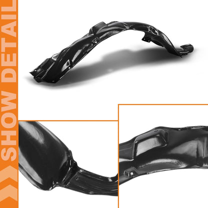 G-PLUS Front Inner Fender Liner Set Compatible with Hyundai Elantra 2007 2008 2009 2010 868112H000, 868112H010, 868122H000, 868122H010, HY1250112, HY1251112 Black