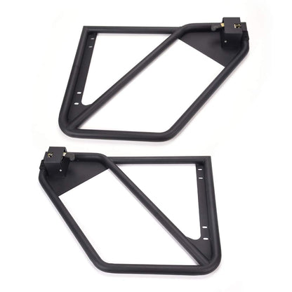 G-PLUS Steel Black Tubular Doors Compatible with Jeep Wrangler JK Unlimited 4 Doors 2007-2018 Front & Rear Tube Doors Without Mirror
