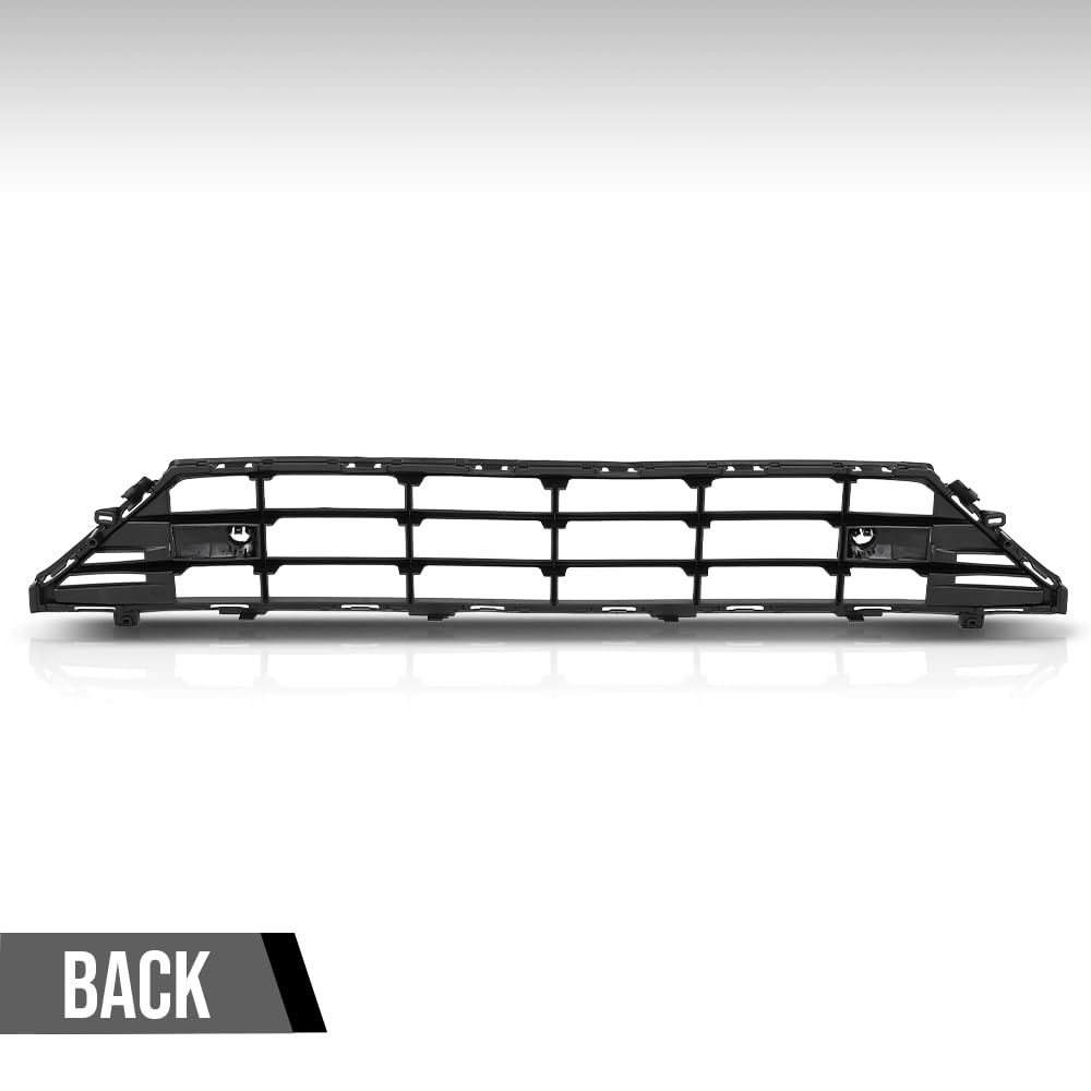 G-PLUS Front Bumper Lower Grille Center Grill Compatible with Volvo XC60 2018-2021 VO1036107, 31425175 Black