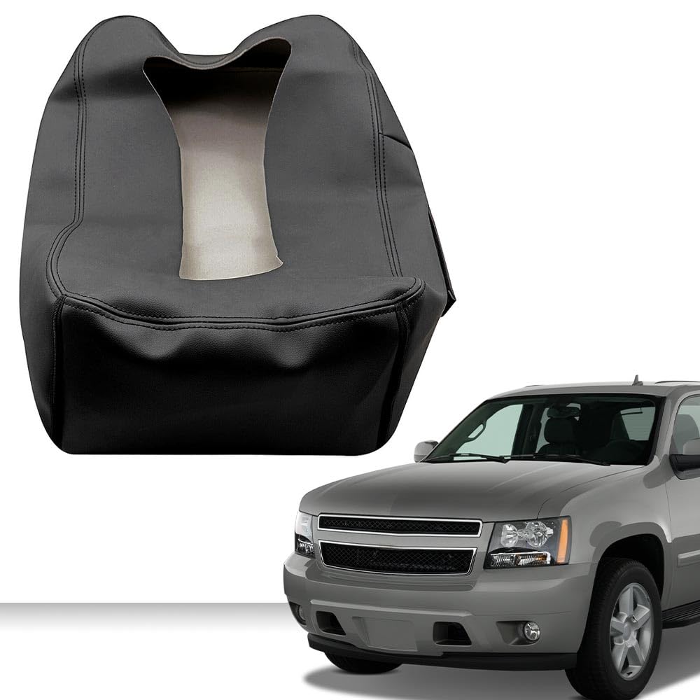 G-PLUS Center Console Lid Jump Seat Armrest Cover Top Compatible with Chevy Silverado Tahoe Suburban GMC Yukon Sierra 2007 2008 2009 2010 2011 2012 2013