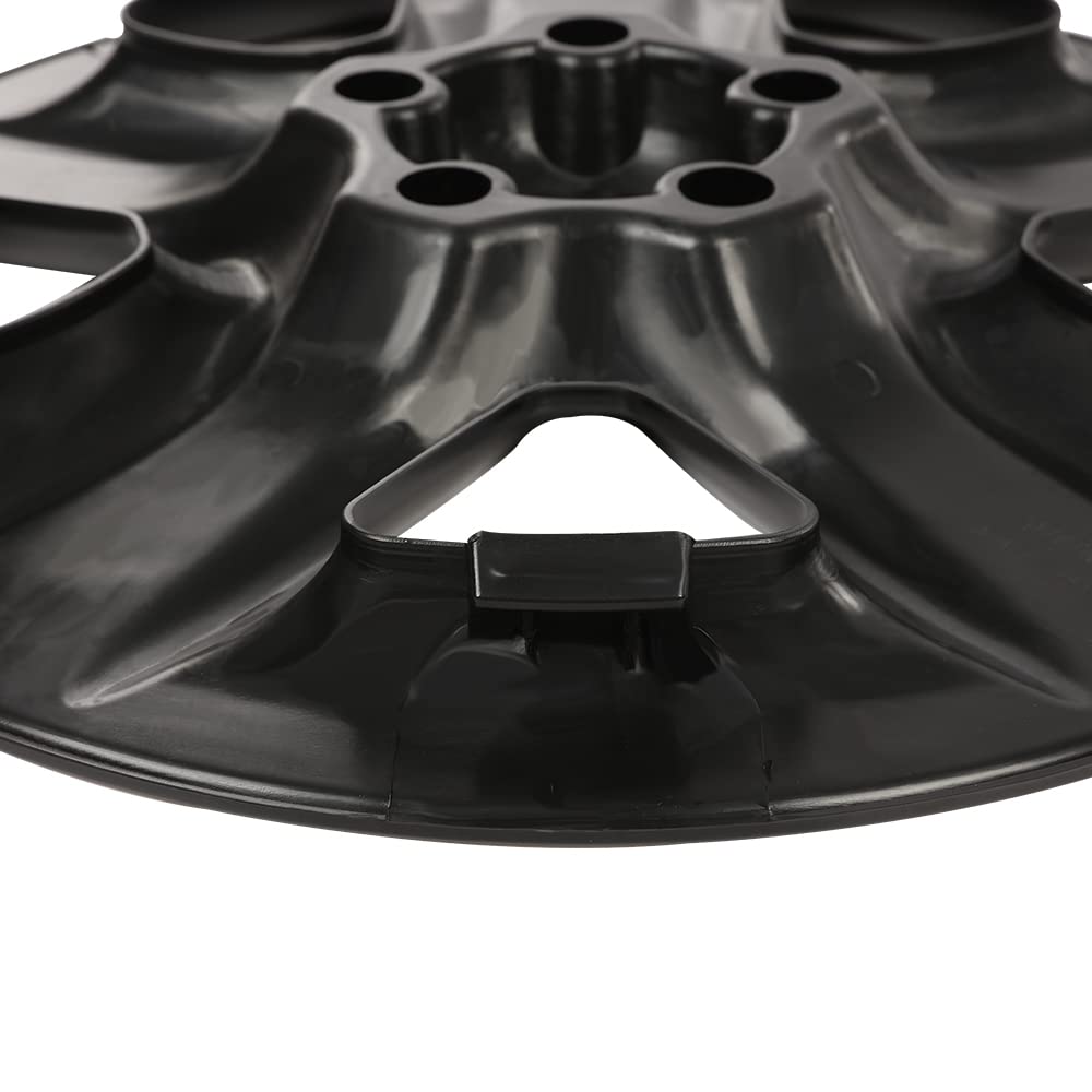 G-PLUS Wheel Skins Hub Caps Full Rim Covers 17" Compatible with 2006-2012 Toyota RAV4,Auto Tire Replacement Exterior Chrome Wheels Cap Cover with 5 Spoke Black (1PC)
