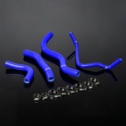 G-PLUS Silicone Radiator Hoses Coolant Clamps Kit Compatible With Honda CB600F Hornet 2003-2006 Blue