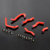 G-PLUS Silicone Radiator Heater Hoses Kit Compatible With Honda NSR 250 1990-1993 MC21/ 1994-1999 MC28 Red