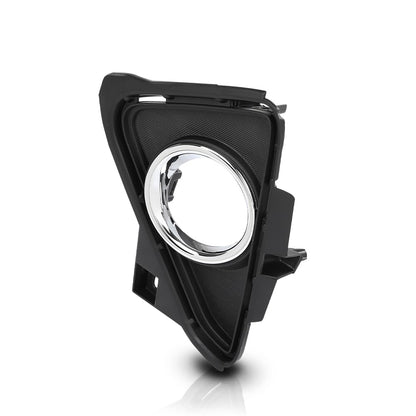 G-PLUS Fog Light Bezel Lamp Trim w/Chrome Left Driver Compatible with Toyota RAV4 2016-2018 520400R030