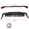 Front Bumper Lip & Rear Bumper Diffuser Spoiler Splitter Valance Body Kit Replacement for IS250 IS350 2006-2008 F Sport Style PU Add On