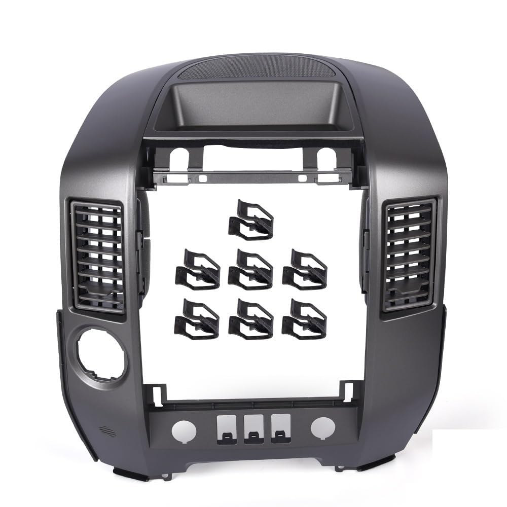 G-PLUS Center Dash A/C Instrument Panel w/Speaker Bezel Compatible with 04-06 Nissan Titan/05-06 Nissan Armada/2004 Nissan Pathfinder Armada